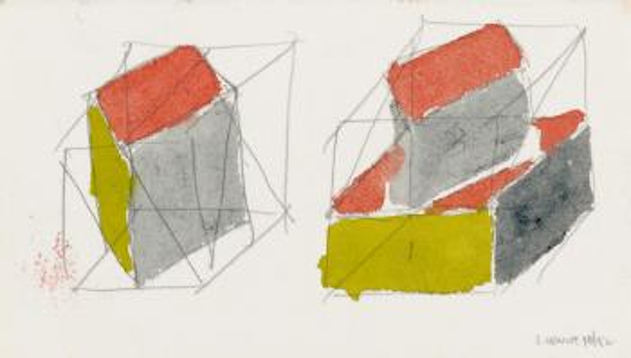 Untitled (Forms derived from a cube) by Sol LeWitt