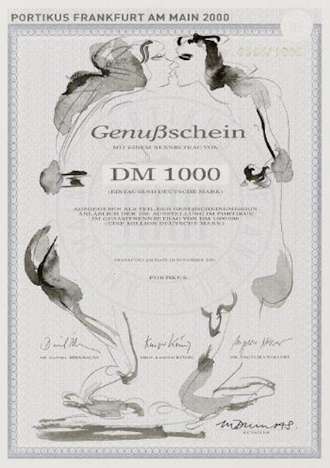 Genussschein (Sonderausgabe für Portikus, Frankfurt am Main) by Marlene Dumas