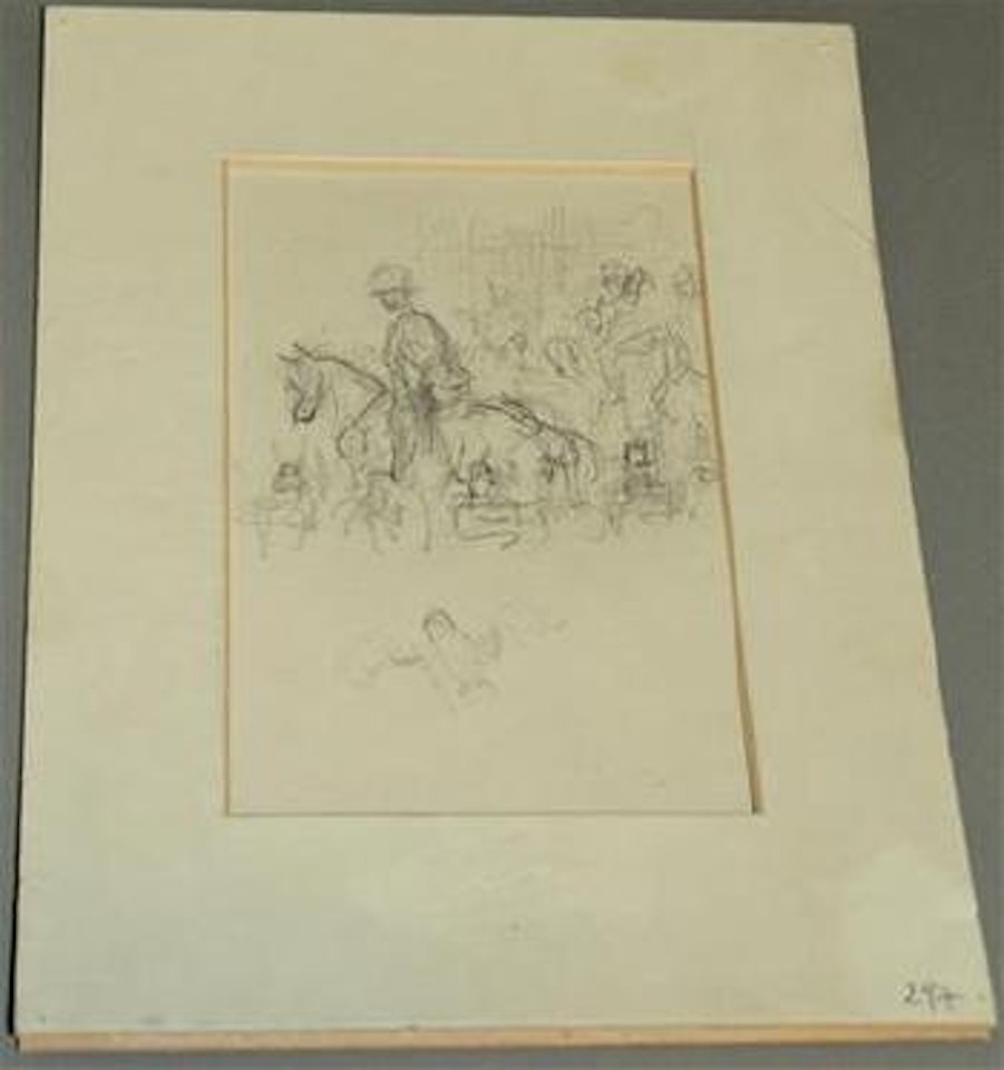 General zu Pferd by Alfred Kubin