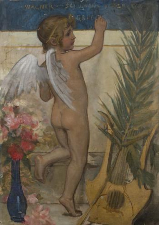 Music's Genius by Albert Edelfelt