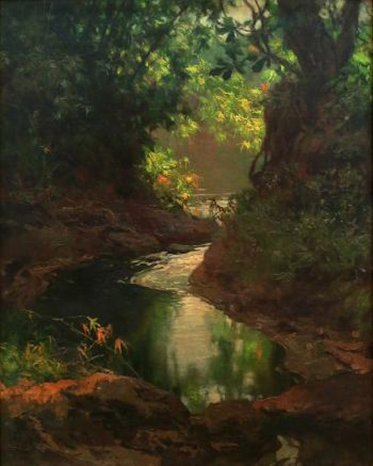 The stream by Fernando Amorsolo