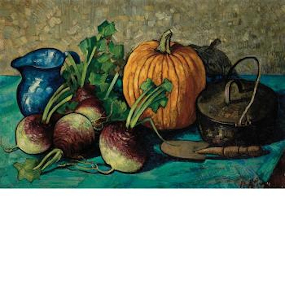 Still Life with Pumpkin and Turnips by Hayley Lever