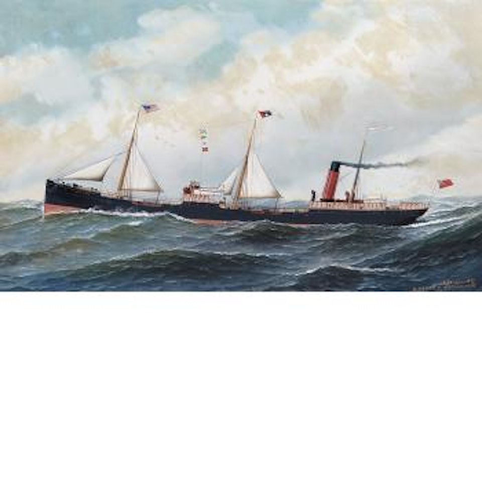 The Steamship Lackawanna by Antonio Jacobsen