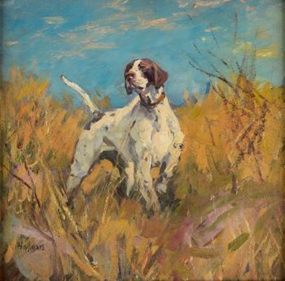 Hunting dog by Frank B. Hoffman