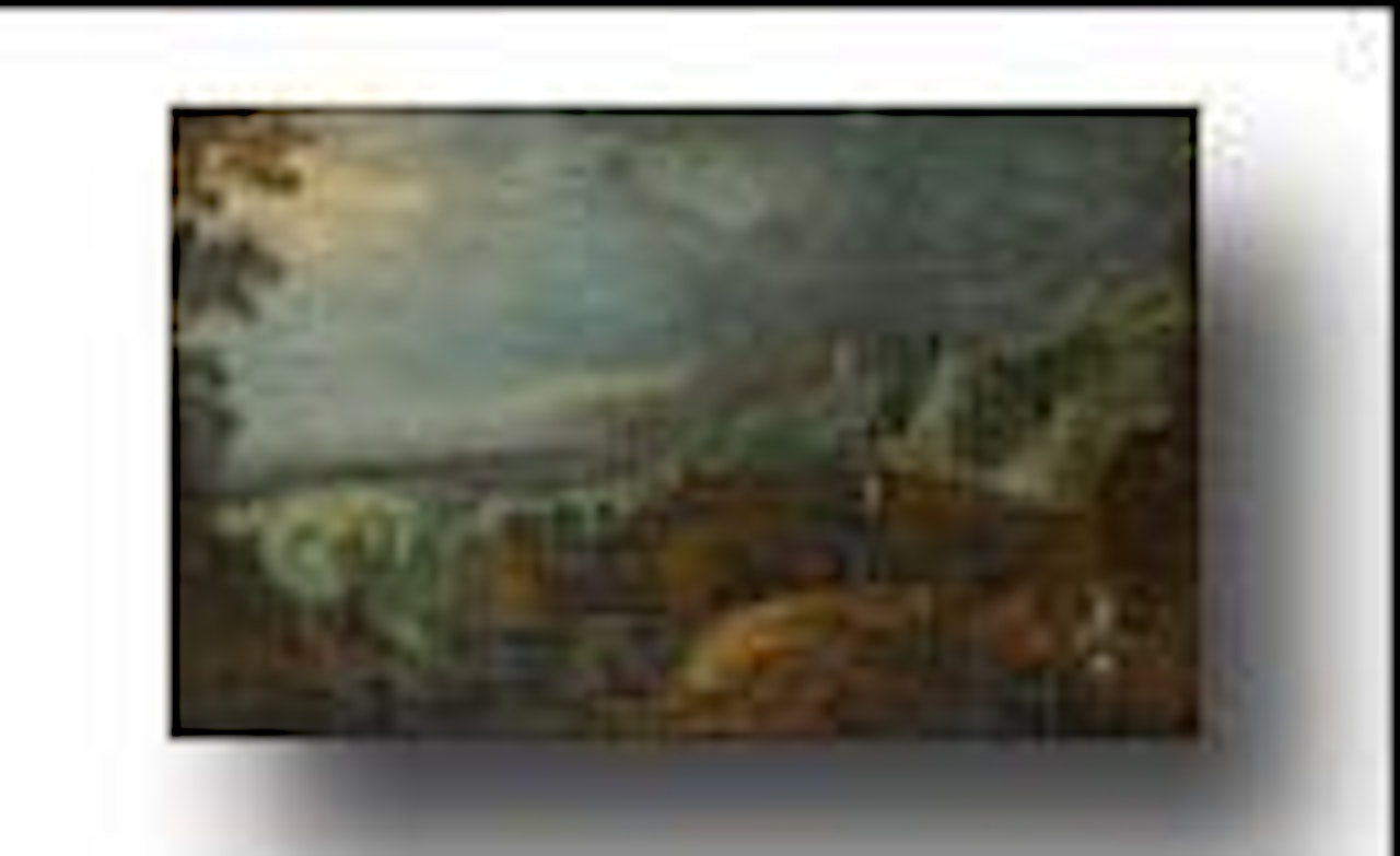 Voyageurs dans un paysage avec rivière et lac by Joos de Momper the Younger