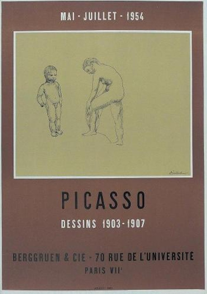 Exposition 1954, Galerie Berggruen by Pablo Picasso