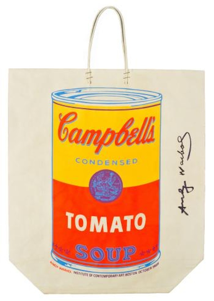 Campbell's tomato soup bag by Andy Warhol