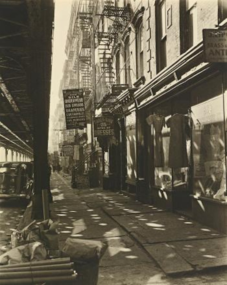 Allen Street, #55-57 by Berenice Abbott