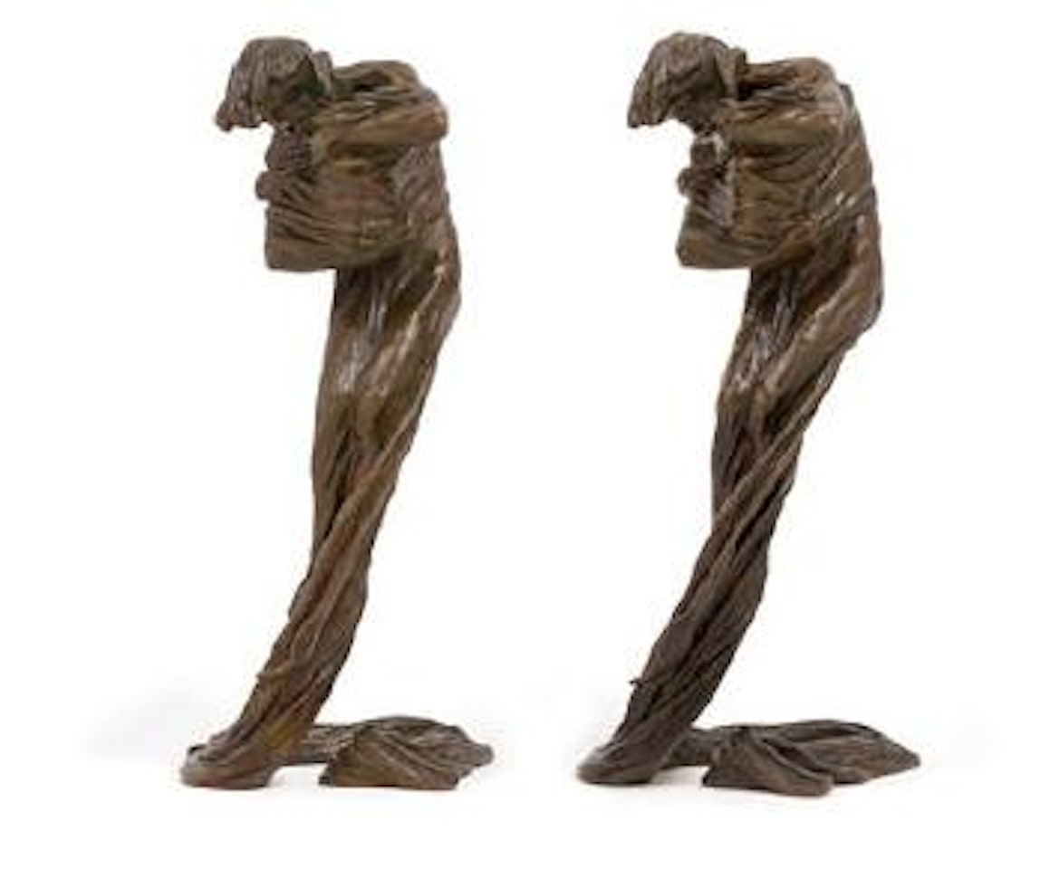 A pair of figural candleholders by Gustav Gurschner