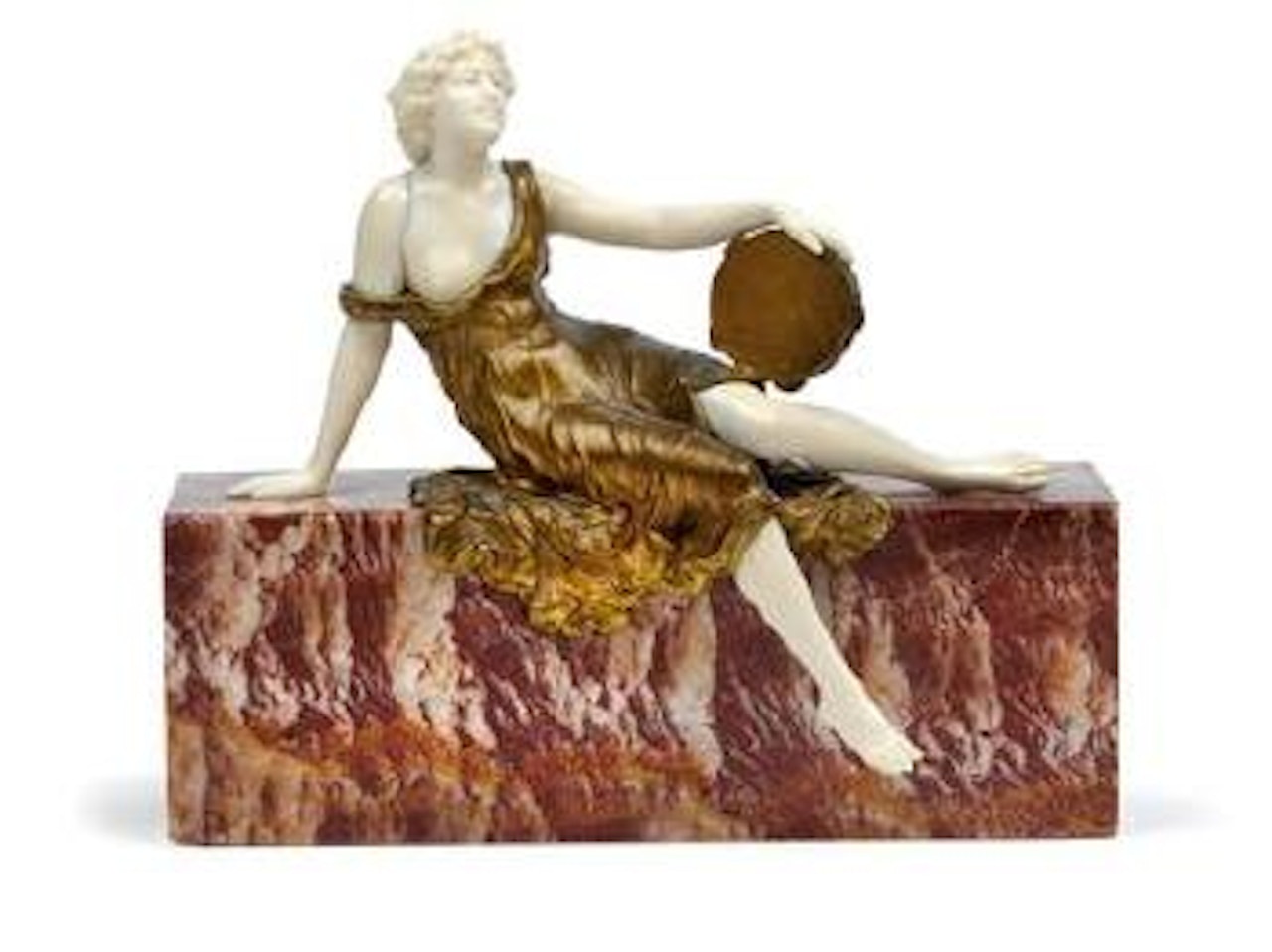 A seated figure – 'Tambourine Dancer' by Ferdinand Preiss