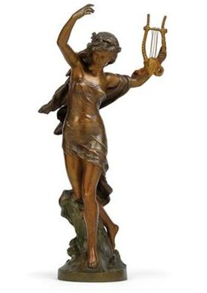 A dancing girl with a lyre by Mathurin Moreau