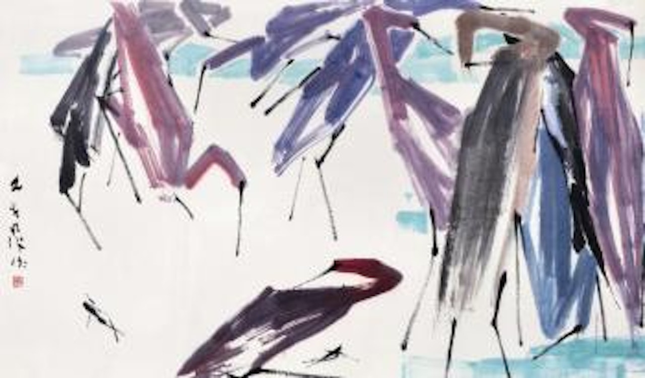 Herons by Chen Wen Hsi