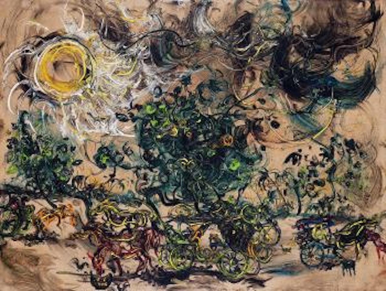 Andong (Horsecart) by Affandi