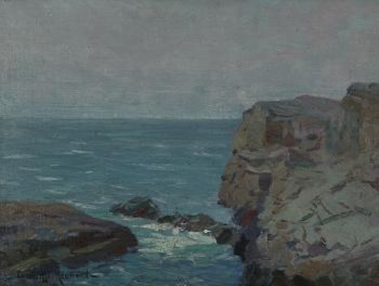 Morning mist - Catalina by Granville Redmond