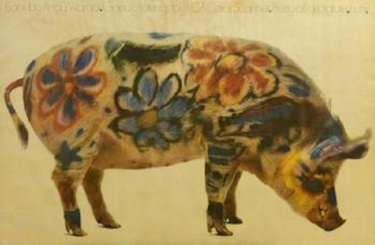 Bank by Andy Warhol. Gaudy savings by RCA Color Scanner. Pretty as a pigture, huh ? by Andy Warhol