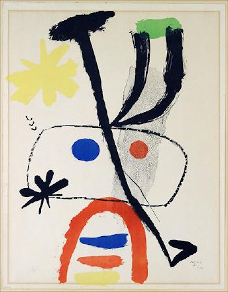 Figure with stars by Joan Miró