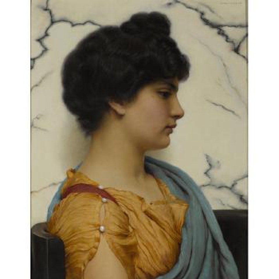 An Arcadian beauty by JOHN WILLIAM GODWARD, R.B.A.