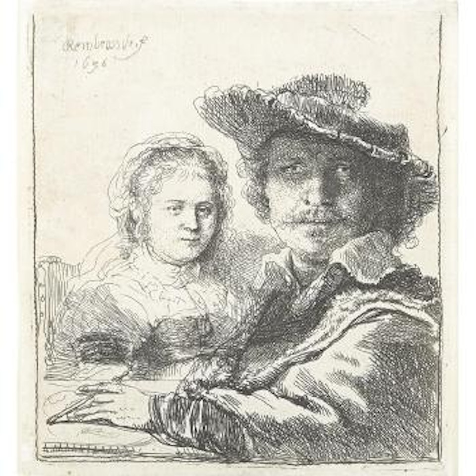 Self Portrait with Saskia (B., Holl. 19; H. 144) by Attributed to Rembrandt Harmensz van Rijn