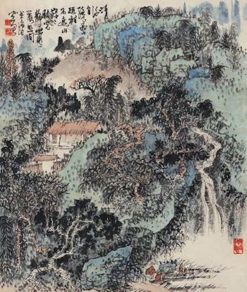 Autumn mountains by Huang Qiuyuan