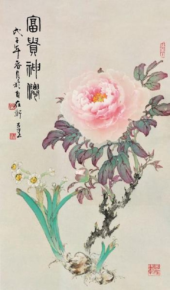 Various flowers by He Baili