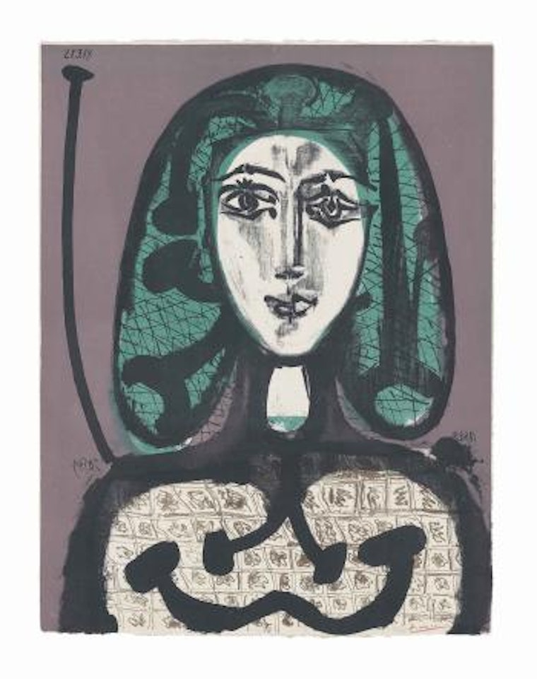 La Femme Ã  La RÃ©sille (Femme Aux Cheveux Verts) by Pablo Picasso