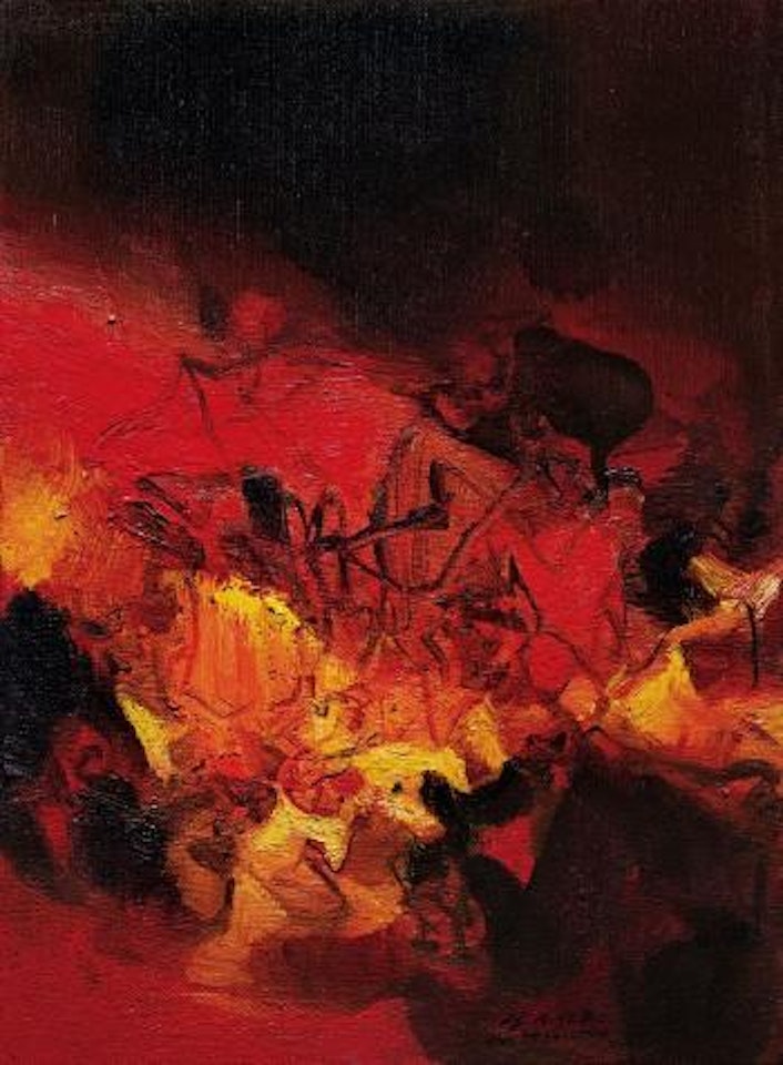 Red Composition by Chu Teh-Chun