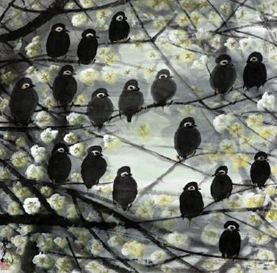 In Spring One Sleeps, Unaware of Dawn by Lin Fengmian