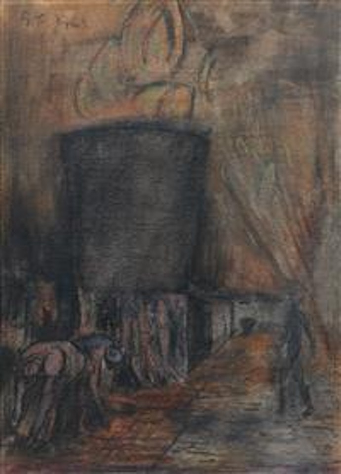 Tapping a Steel Furnace by Graham Sutherland