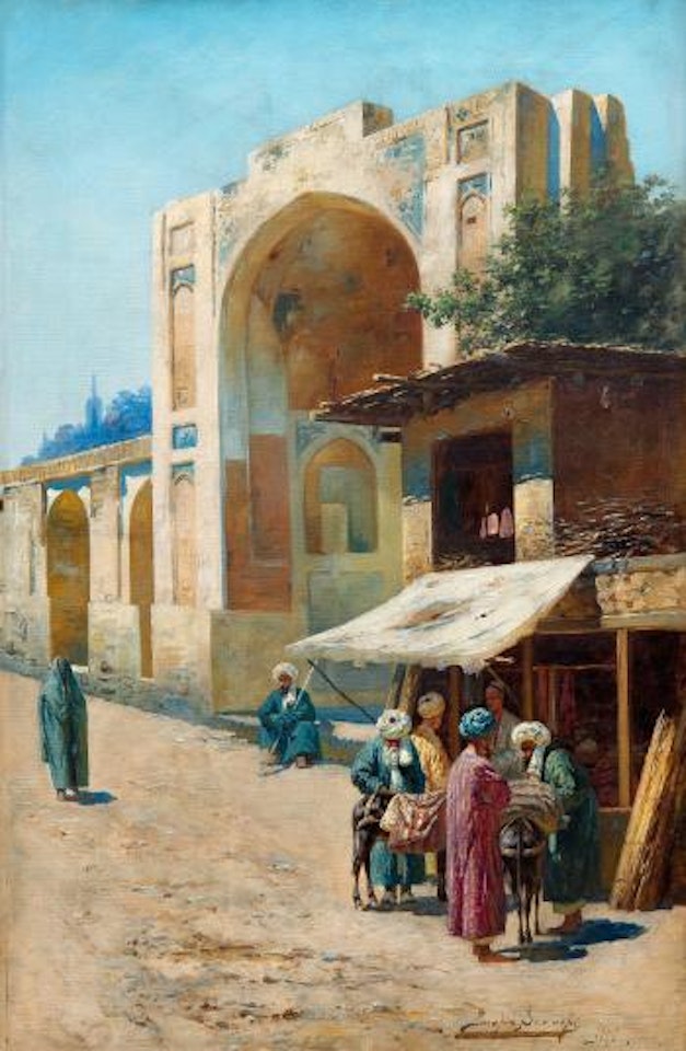 By the city gate by Richard Karlovich Zommer