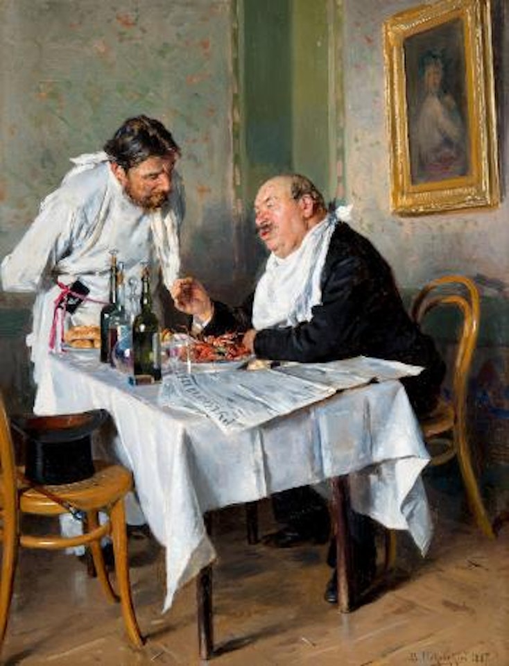 In the tavern by Vladimir Makovsky