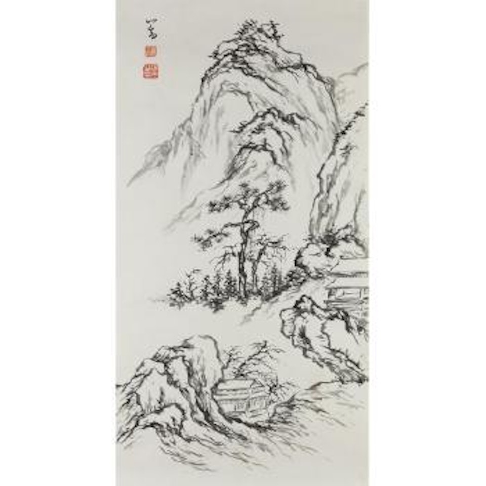 Six sketches of Flowers and Landscapes by Pu Ru