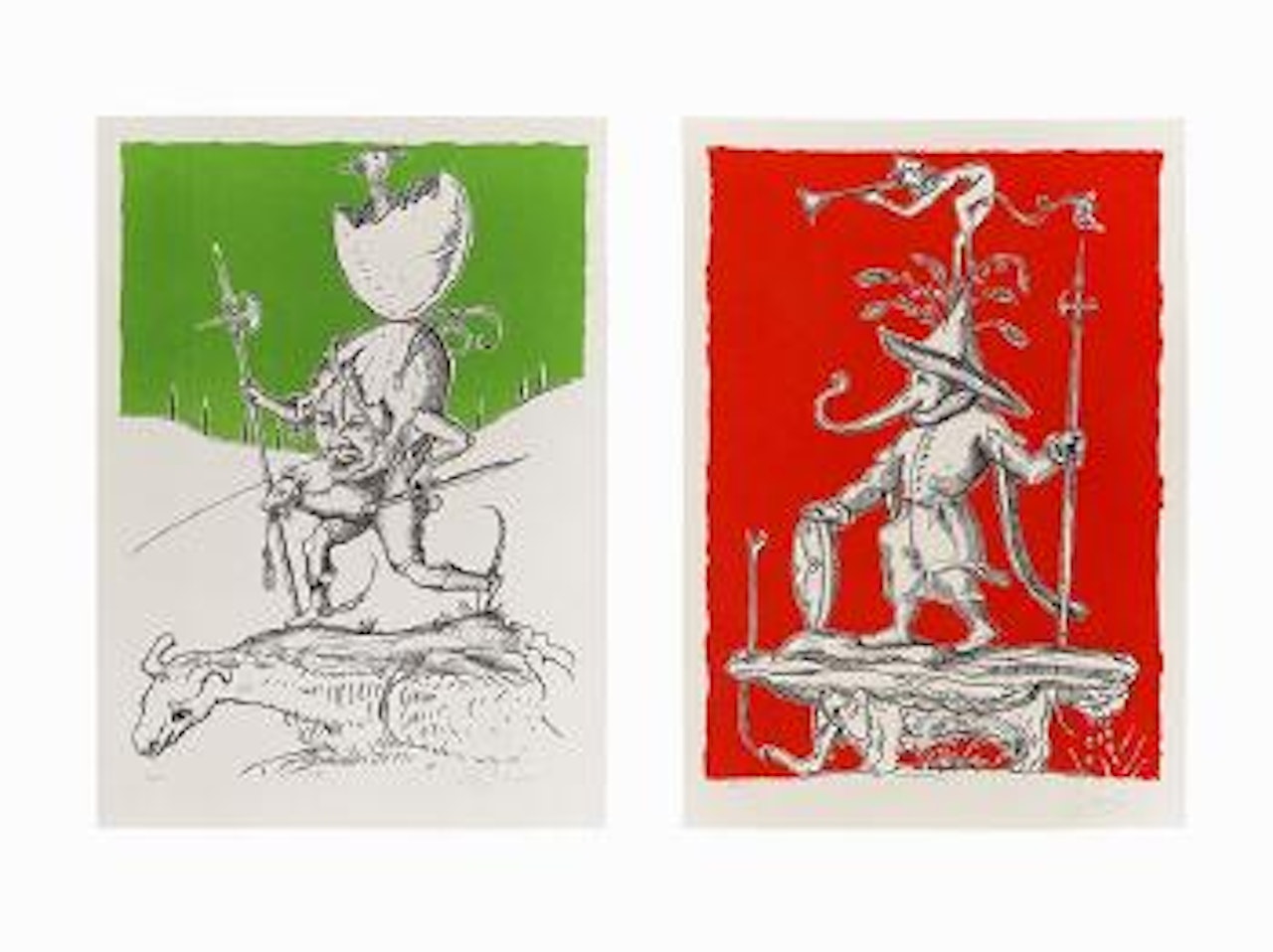 Pair Of Lithographs by Salvador Dali