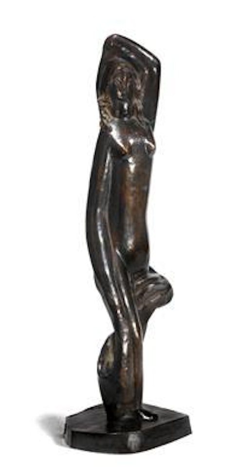 Femme Debout à La Draperie Au Bras Levé by Henri Laurens