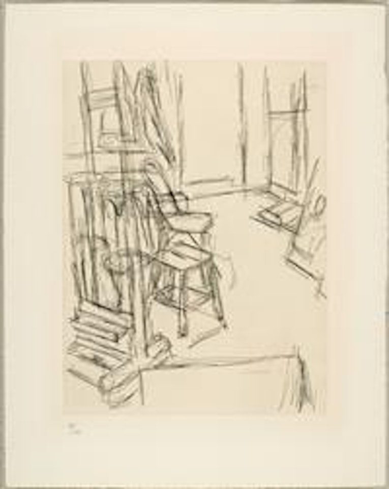 Atelier au chevalet by Alberto Giacometti