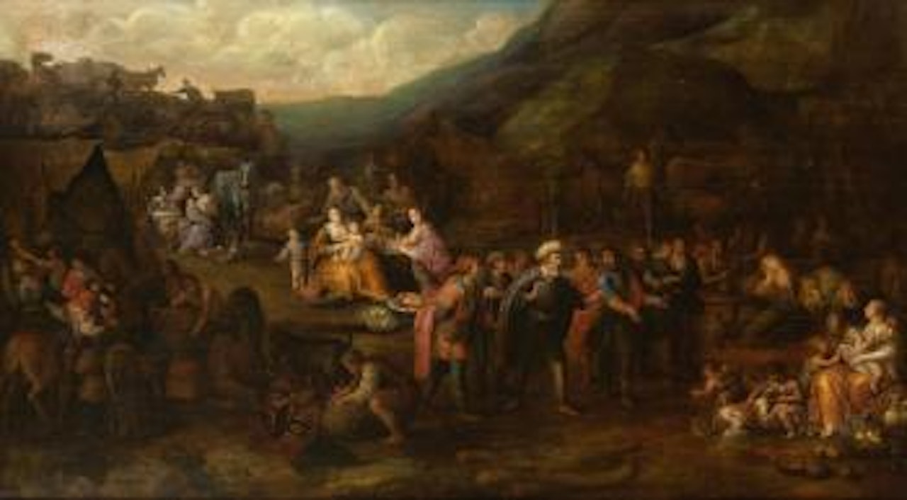 Scène de l'éxode by Adriaen van Stalbemt