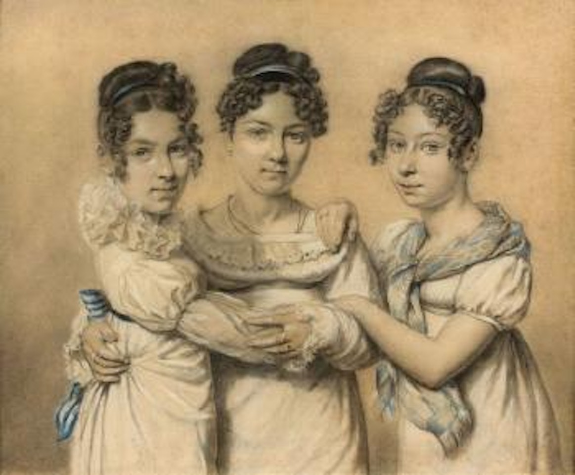 Portrait des trois soeurs Bertin by Louis-Leopold Boilly