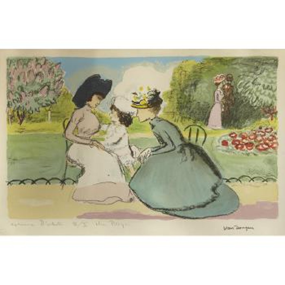 Dans la Parc; Le bois de Boulogne (J. 25; 26) by Kees van Dongen