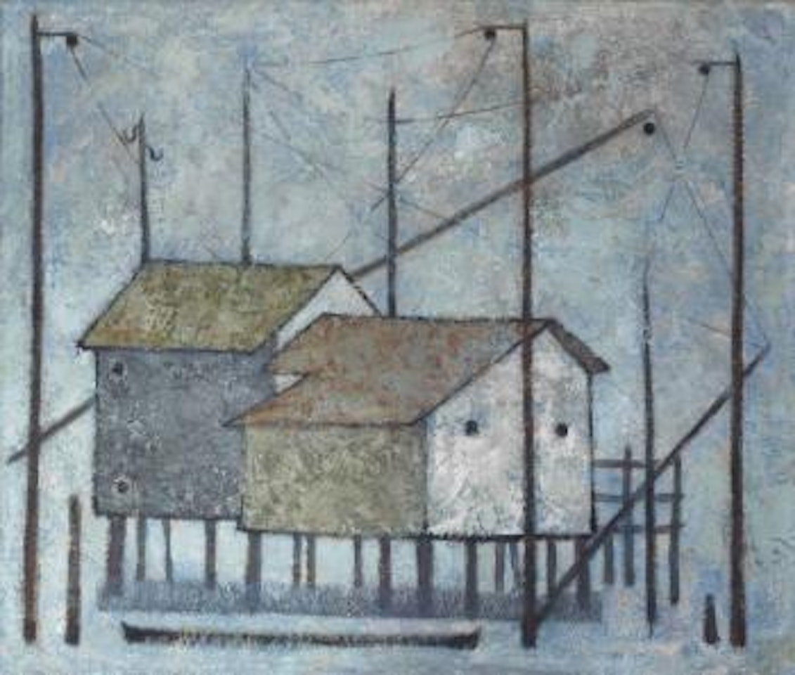 Akwakh Al Sayyadin (Fishermen's Huts) by Louai Kayali