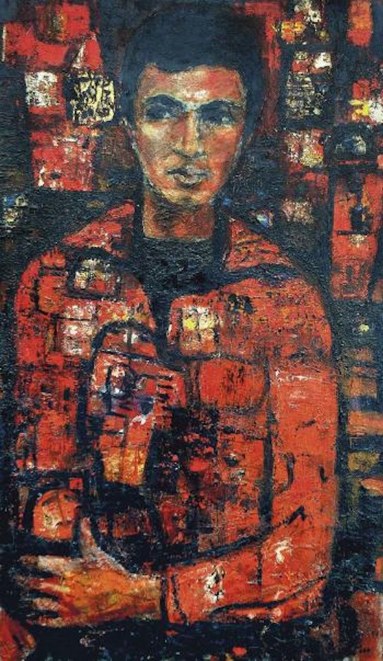 Untitled (Portrait of Ghiath Al-Ghazi) by Fateh Moudarres