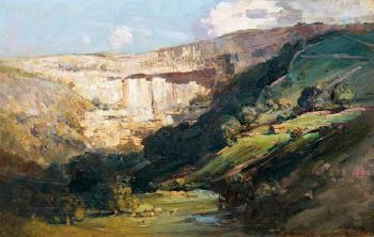 Malham Cove, Yorkshire by Arthur Ernest Streeton