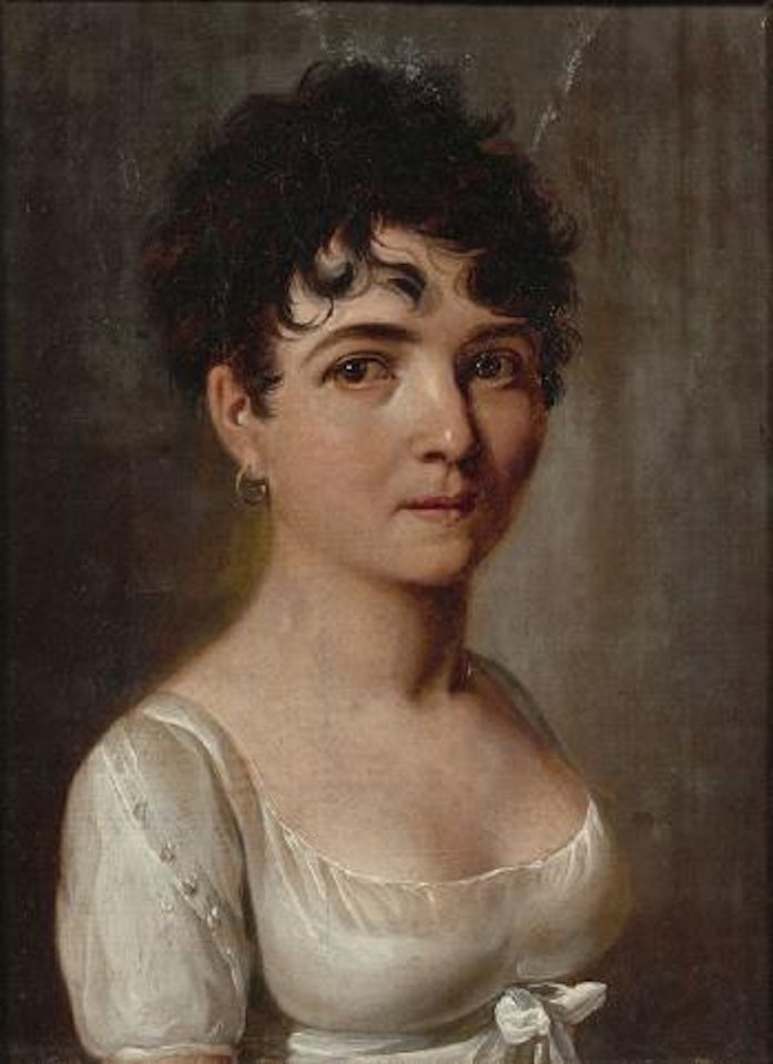 Portrait de femme à la robe blanche by Louis-Leopold Boilly