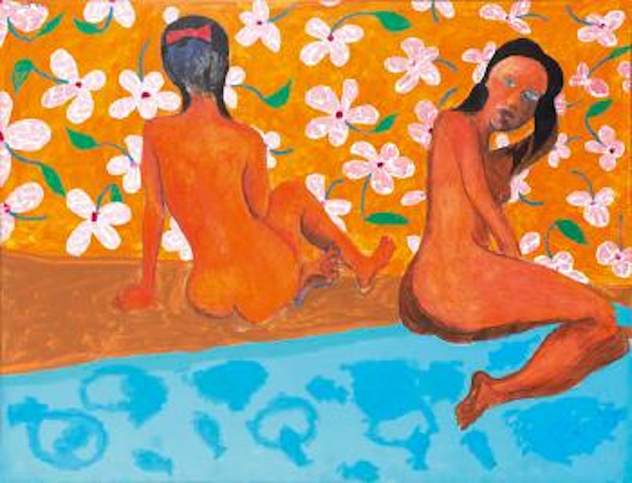 Untitled (The Red Bow) by Charles Blackman