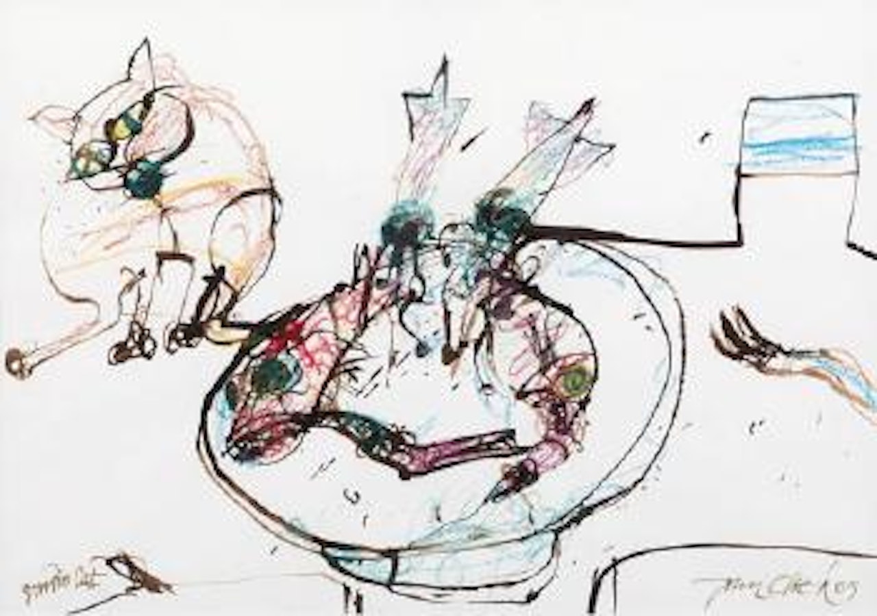 Studio Cat by John Olsen