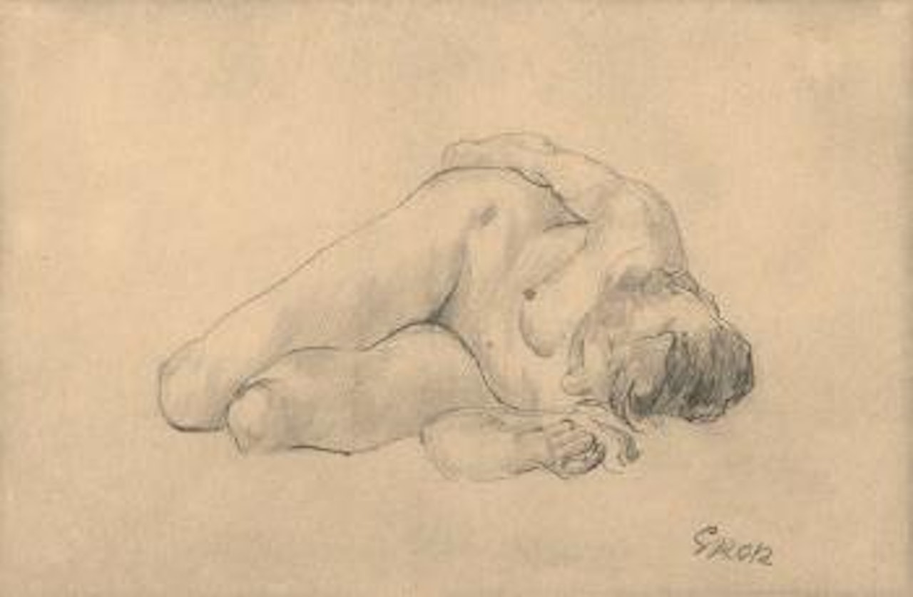 Akt (Nude) by George Grosz