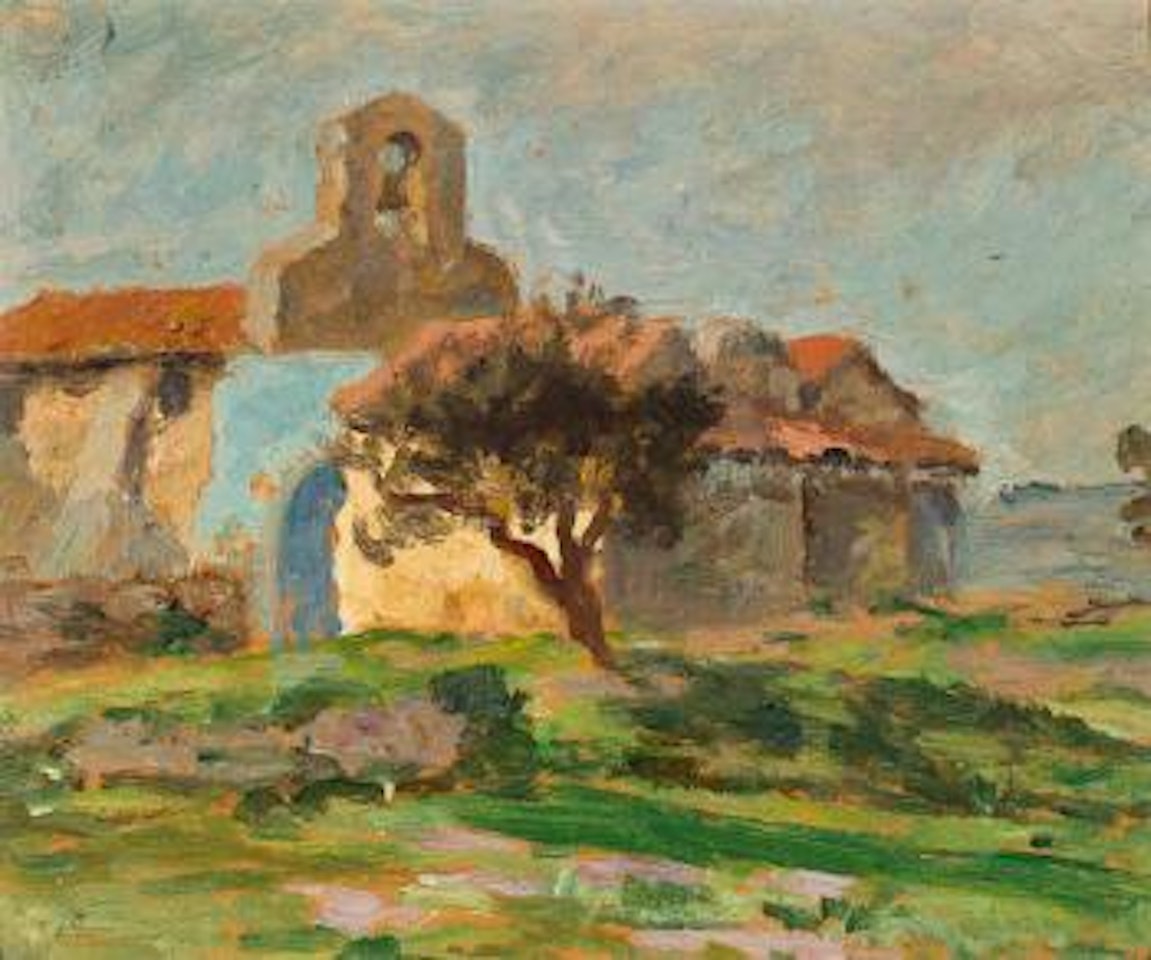 Sketch For ‘Chapel Of St Pepiole, Sanary’ by Rupert Charles Wulsten Bunny