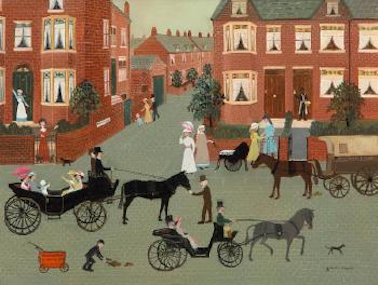 Grandpa held Prince by Helen Bradley