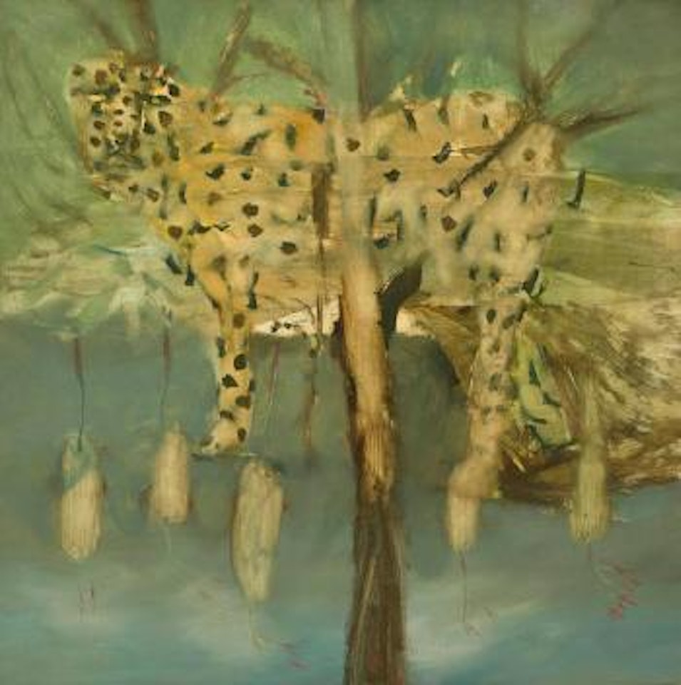 Leopard in the trees by Sidney Nolan