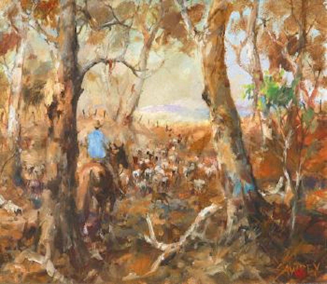 Dawdling in the Long Paddock by Hugh Sawrey