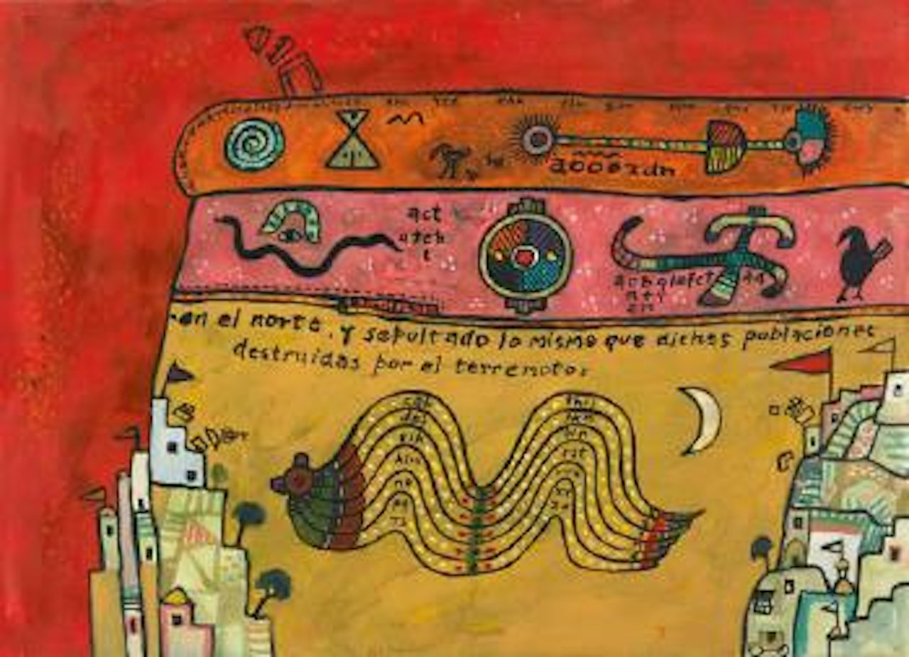El Terremoto (Earthquake) by Alan Davie