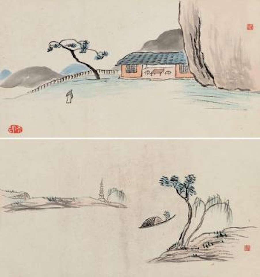 Landscape by Qi Baishi